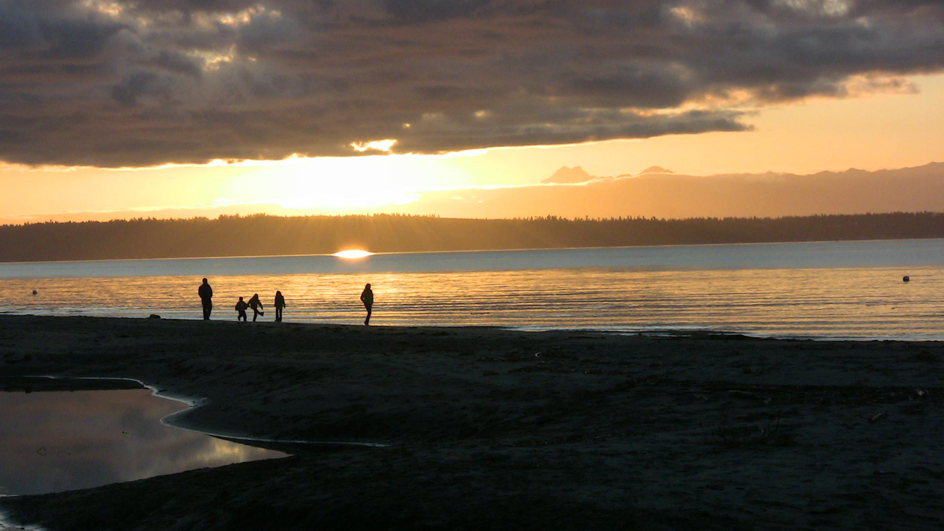 Family on Maxwelton Beach